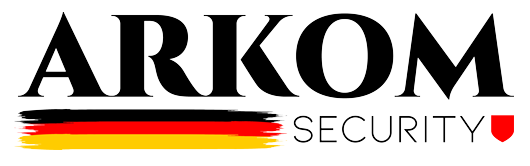 Logotipo ARKOM Security.